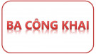 Nội dung ba công khai năm học 2018 - 2019