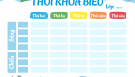Thời khóa biểu số 2 năm học 2020-2021