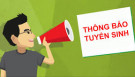 Thông báo tuyển sinh năm học 2018-2019